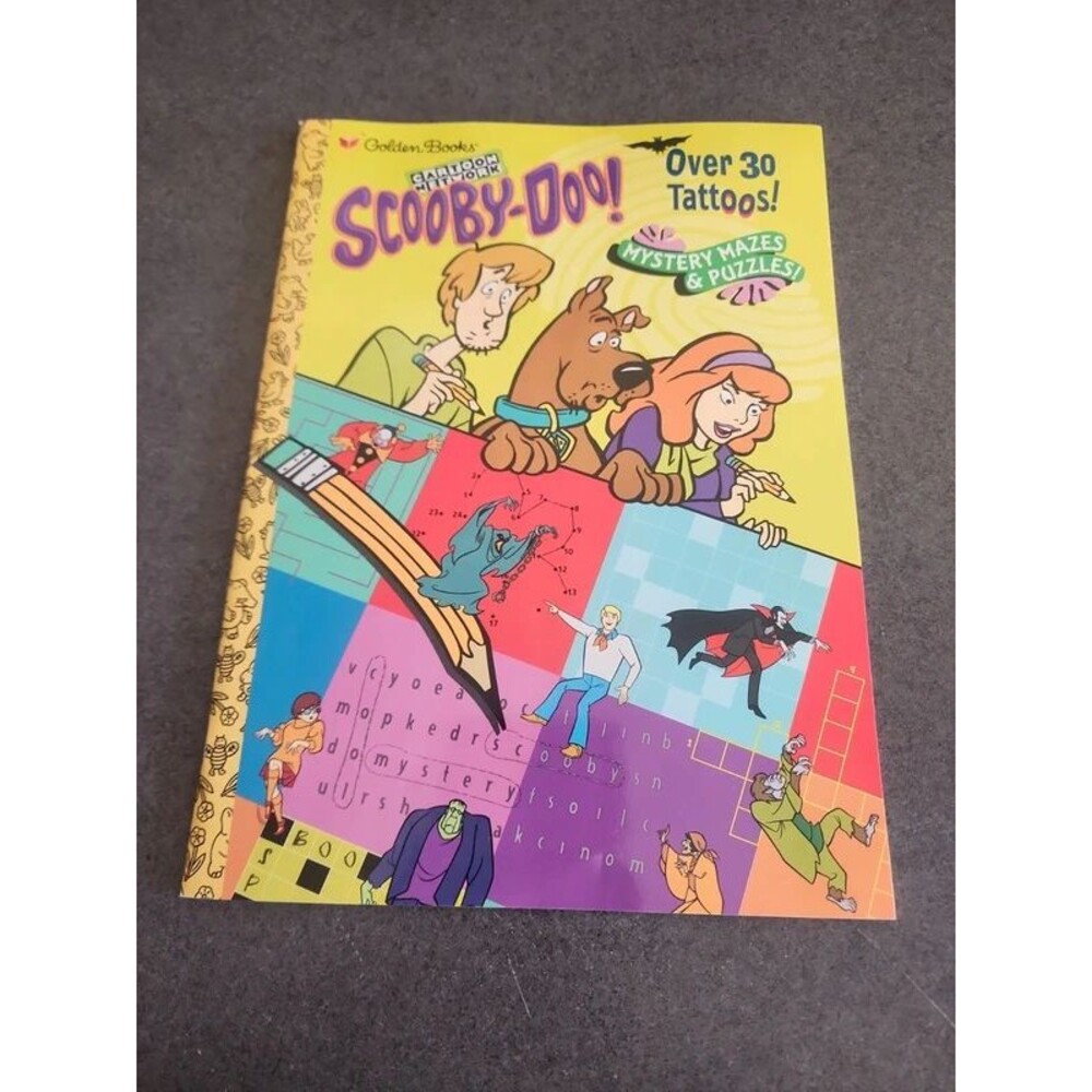 Vintage Scooby-Doo! Mystery Mazes & Puzzles Activity Book (2000, Golden Books)
